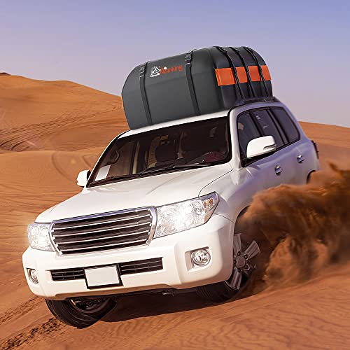 21 Cubic Feet Waterproof 840D Car Roof Bag with Anti-Slip Mat E588332