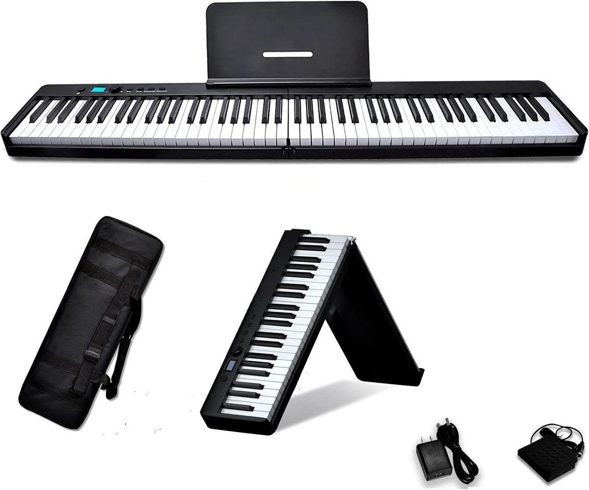 88-Key Foldable Electronic Piano with Semi Weighted Keys I237748