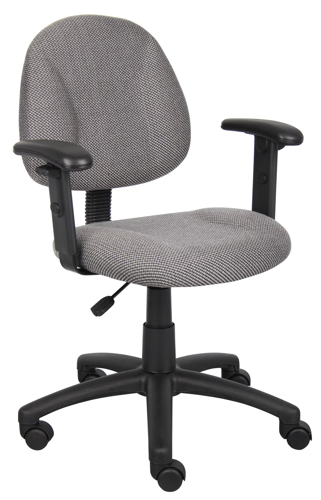 Grey Adjustable Office Task Chair with Adjustable Arms L7124