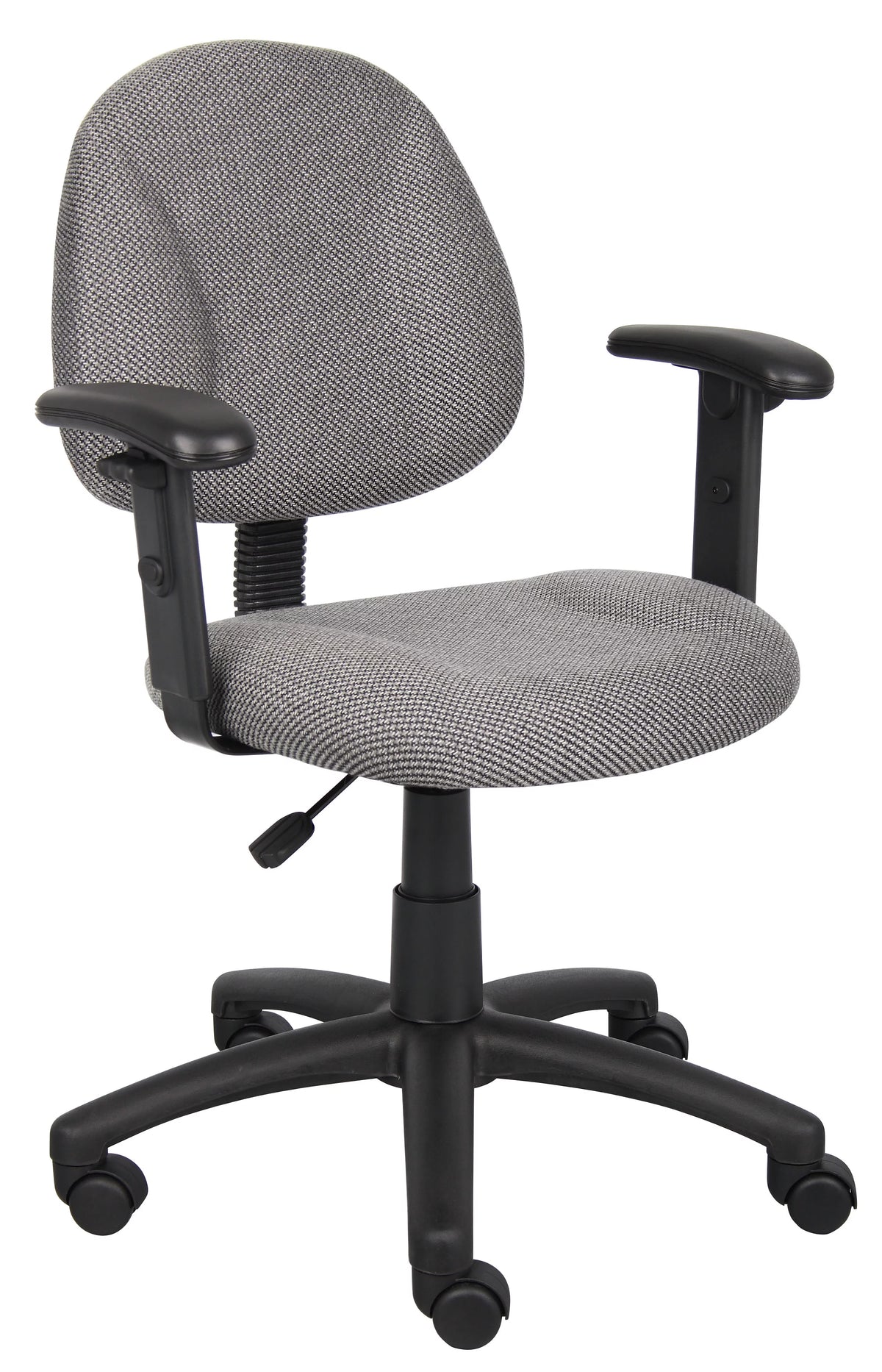 Grey Adjustable Office Task Chair with Adjustable Arms L7124