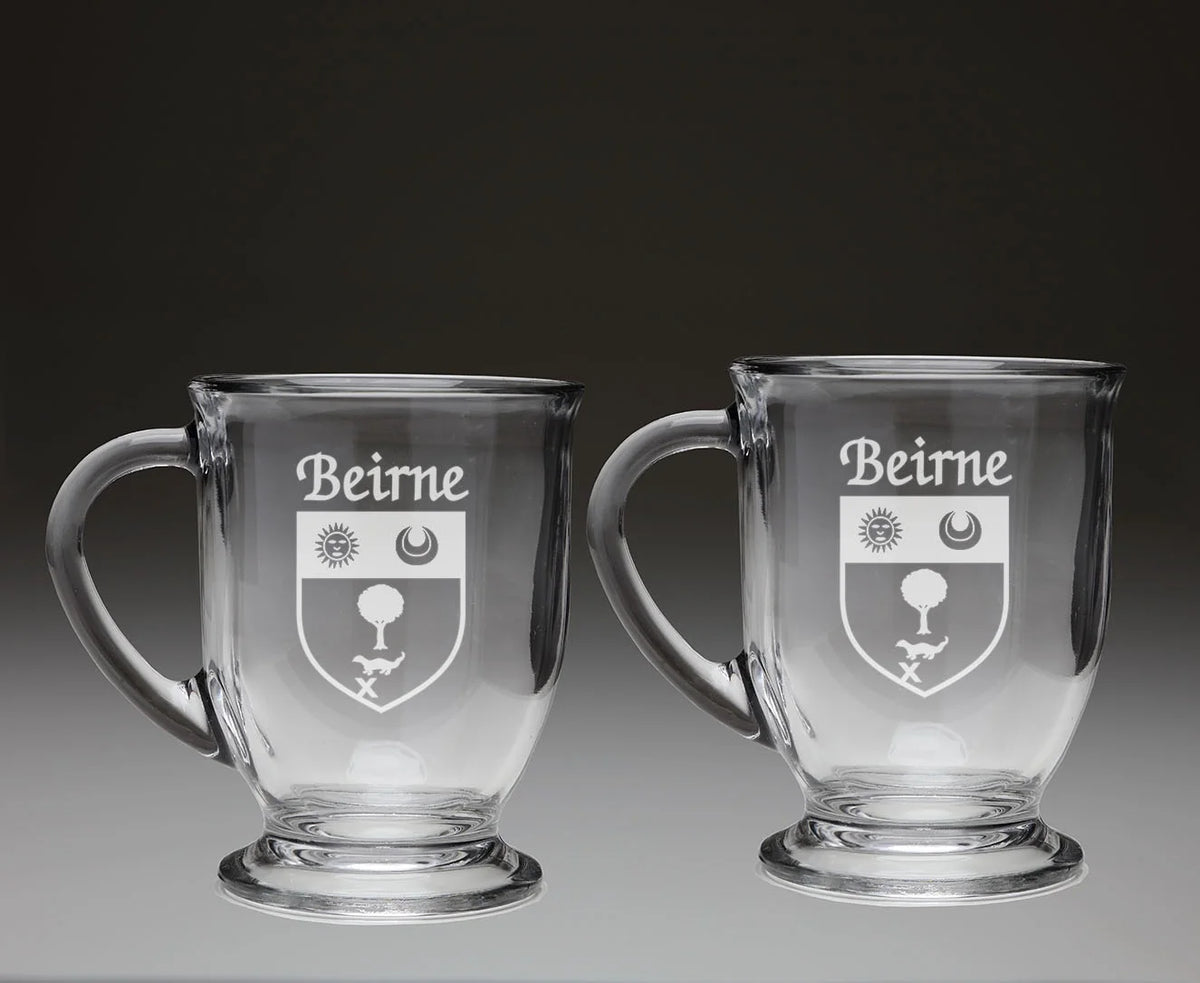 Glass Coffee Mugs Set of 2 V793606