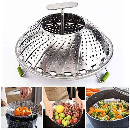 Expandable Steel Vegetable Steamer Basket (5.5"-9") R3478