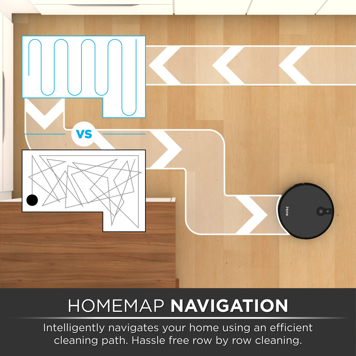 Robot Vacuum with Mapping Technology, 120 Min Runtime O940608