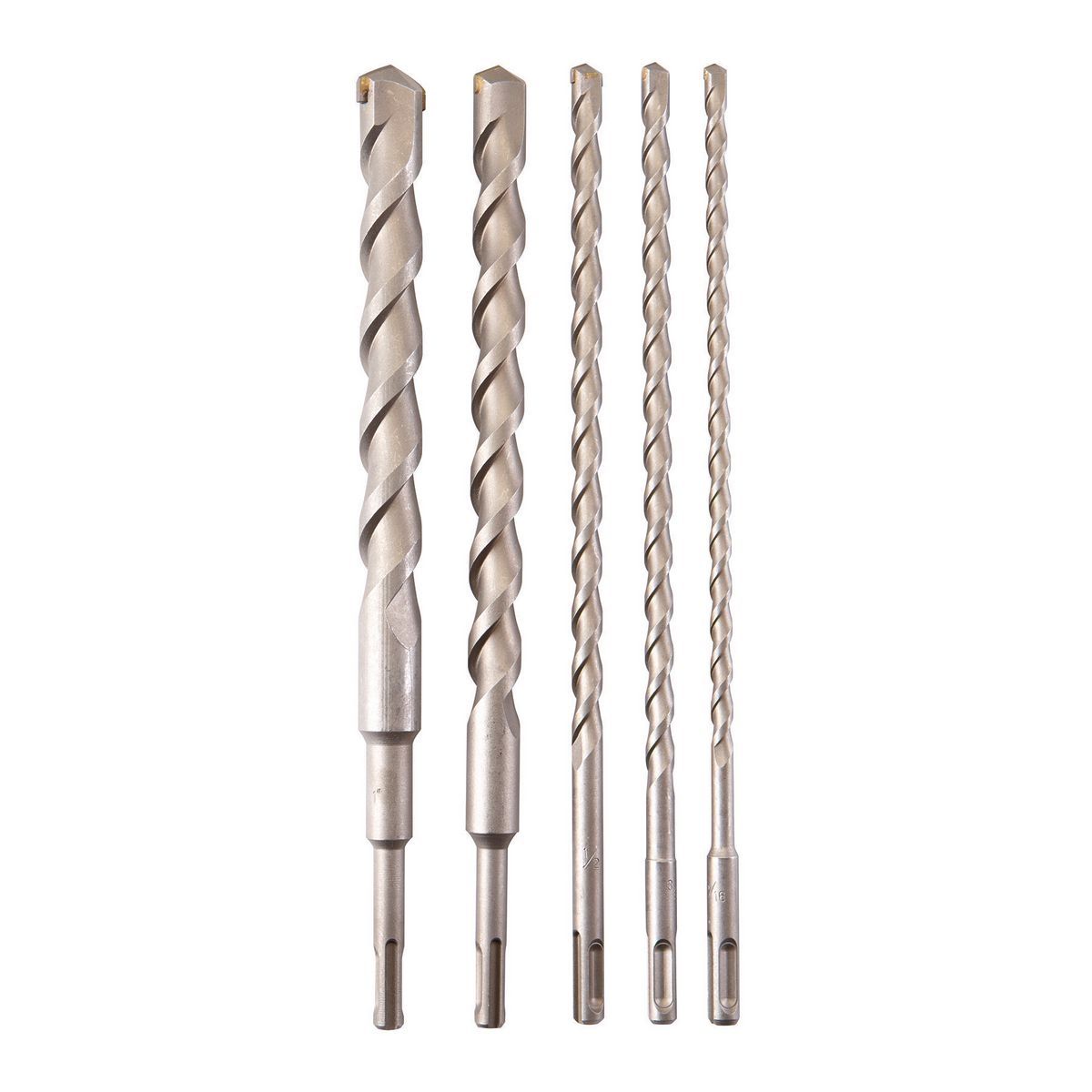 12 in. SDS Masonry Bit Set, 5 Piece Q198