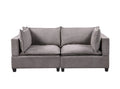 Light Gray Fabric Loveseat L9123