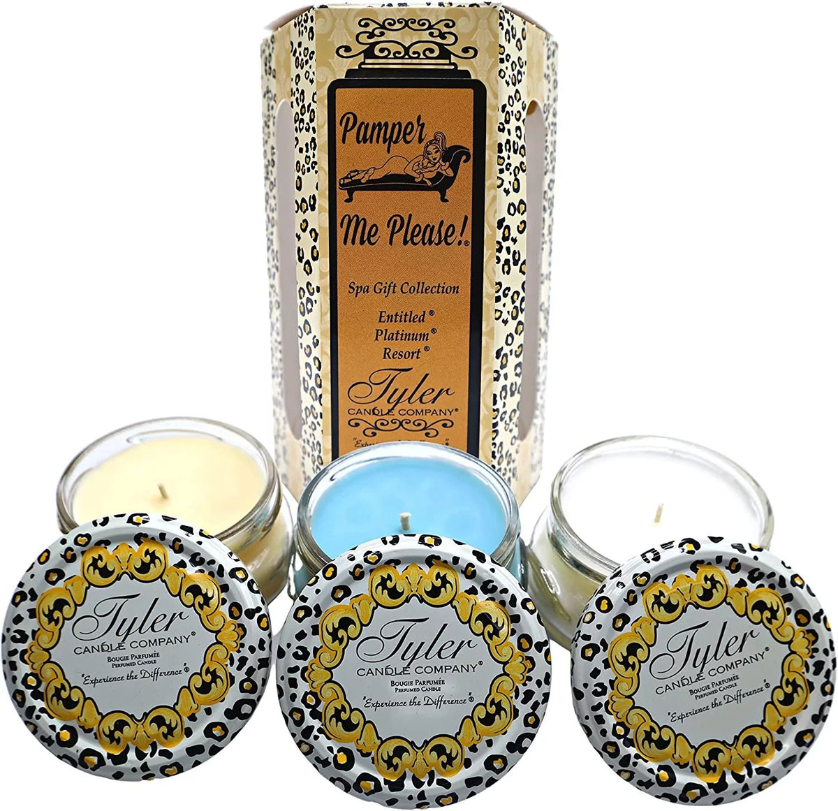 Scented Candles Set of 3 with Essential Oils 3.4 oz Each N185