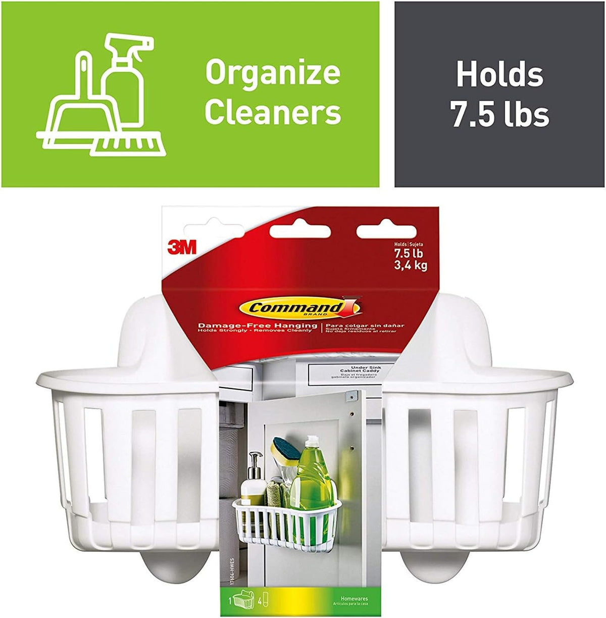 Under Sink Cabinet Caddy, Pack of 2 H774