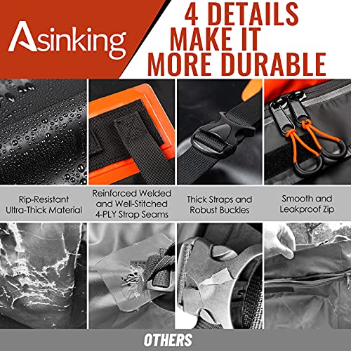 21 Cubic Feet Waterproof 840D Car Roof Bag with Anti-Slip Mat E588332
