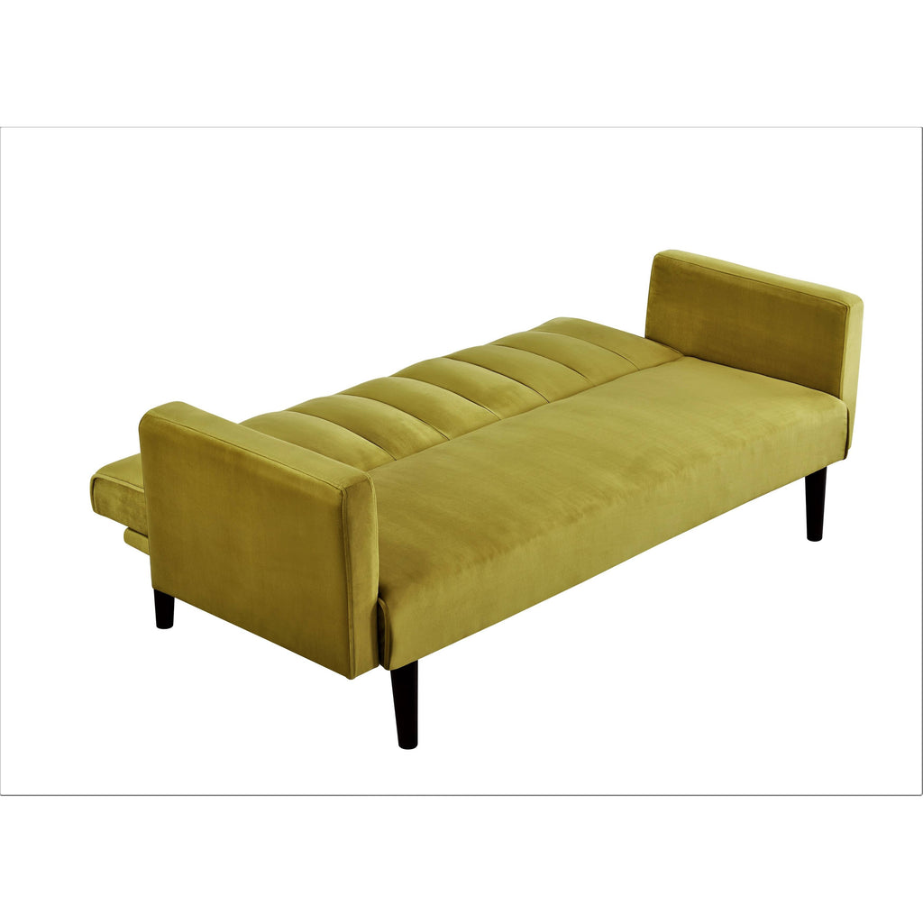 Striped Velvet Sofa Bed Sleeper O697