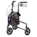 Black 3-Wheel Rolling Walker Rollator A1101
