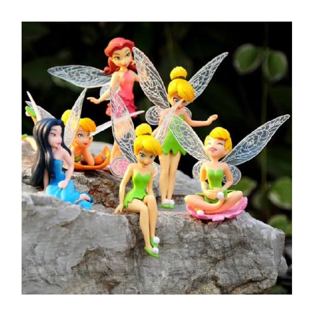 6pcs Fairy Girls Dolls Cake Topper R77296