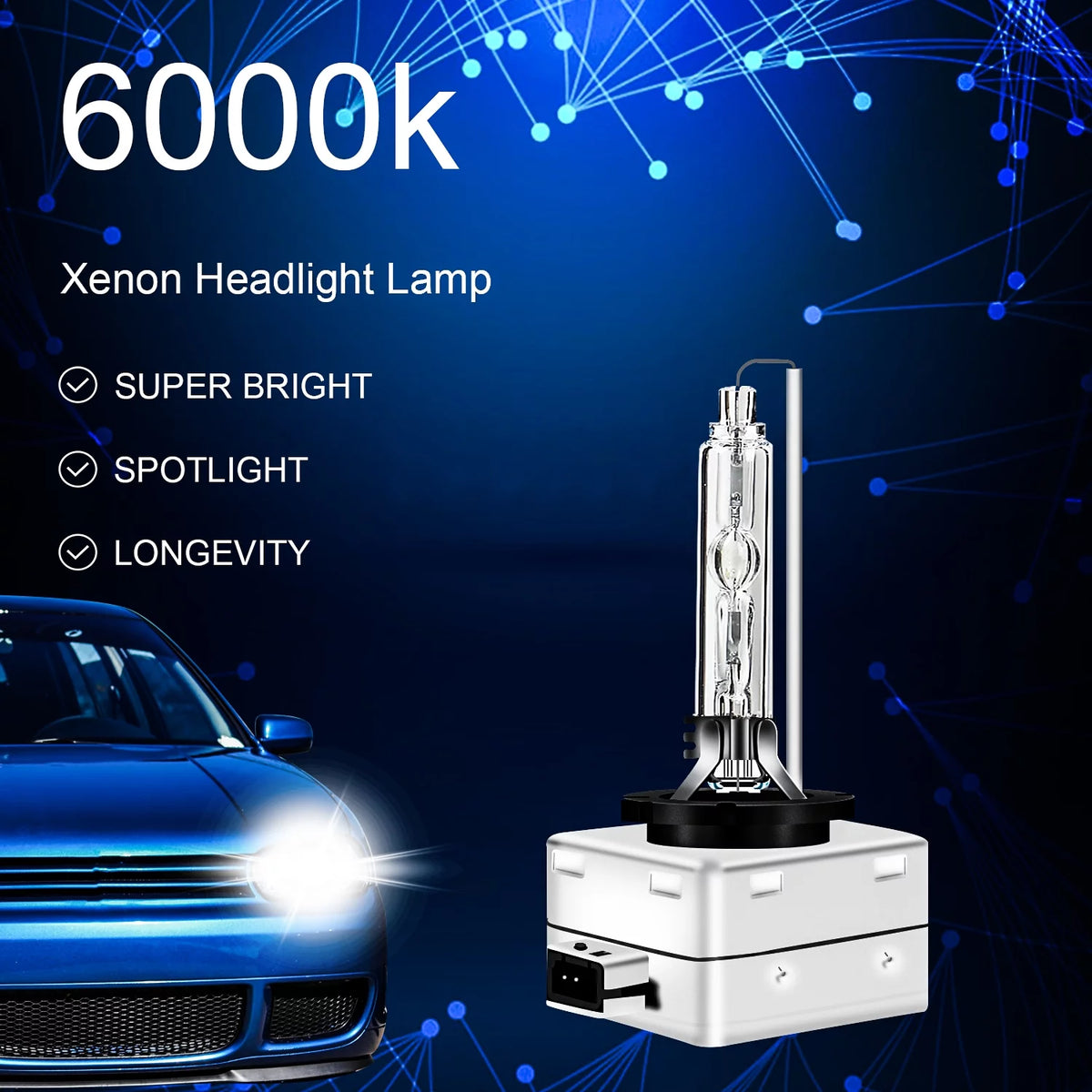 D3S H11 HID LED Fog Light Bulbs 6000K R68573