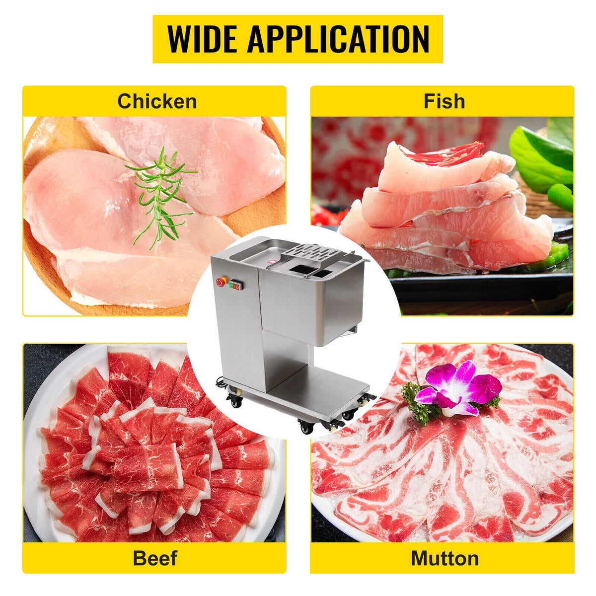 Commercial Meat Slicer 3mm Thickness B123