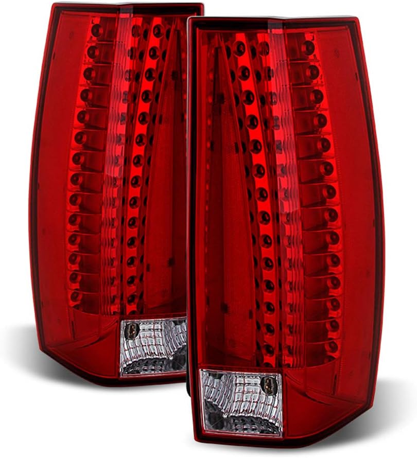 Red Smoke LED Tail Lights Brake Lamps Driver & Passenger Side V2398