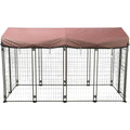 Outdoor Dog Kennel with Cover V448