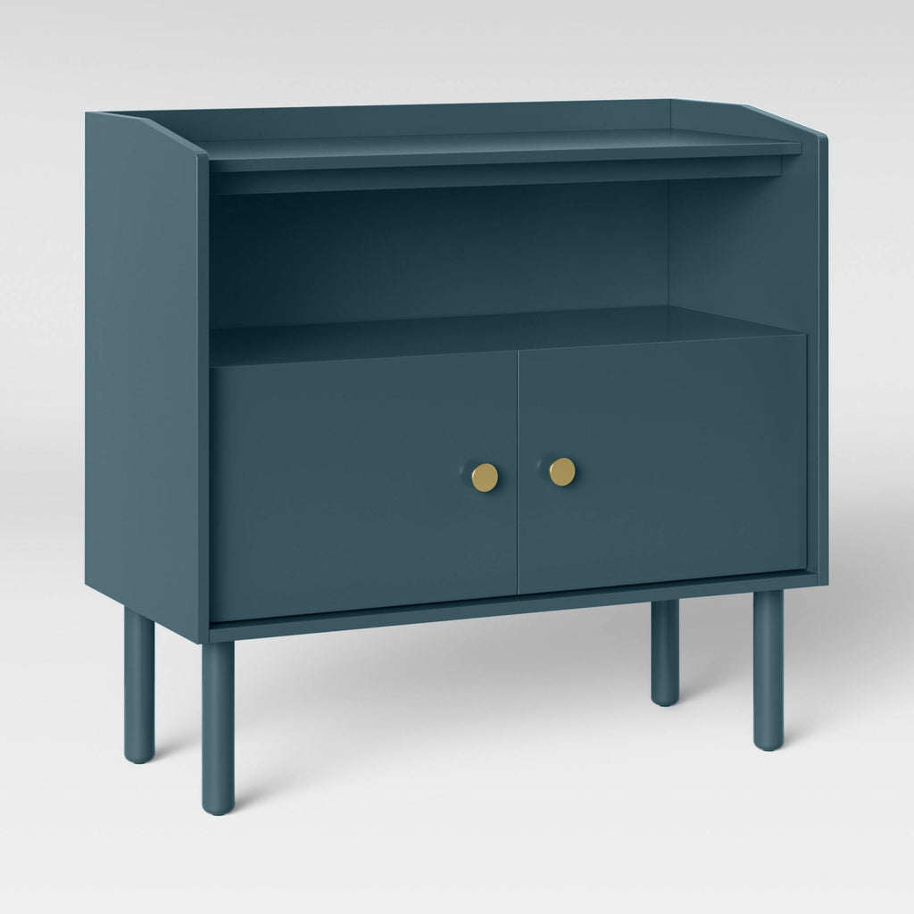 Blue 2 Door Accent Cabinet N35395