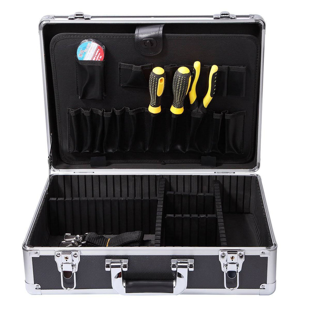 Aluminum Metal Hard Case Toolbox with Adjustable Dividers U3416