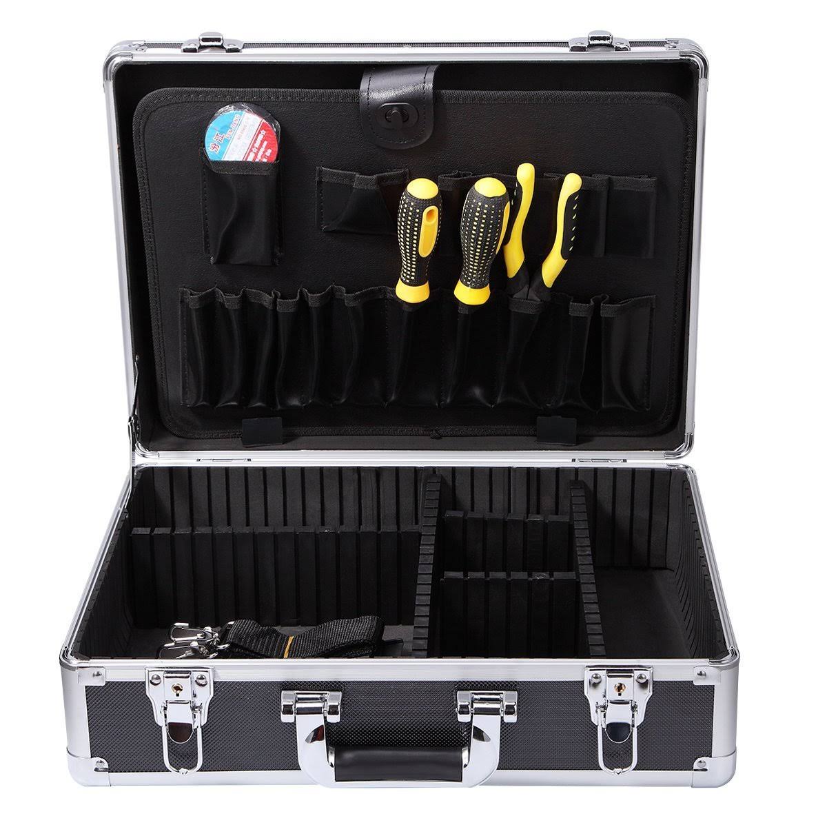 Aluminum Metal Hard Case Toolbox with Adjustable Dividers U3416