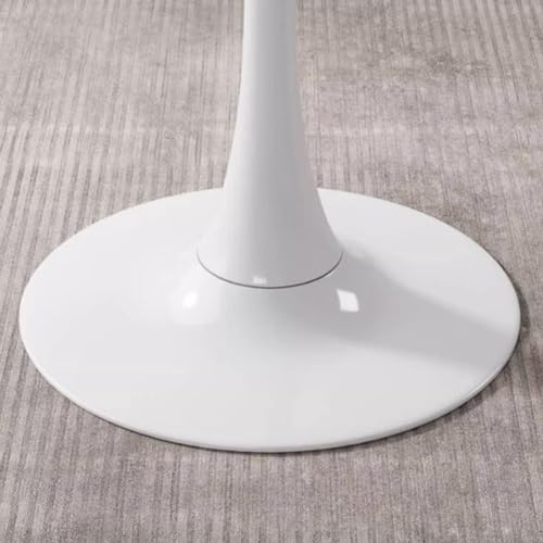 60/70/80cm Round Marble Dining Table with Metal Base H97548