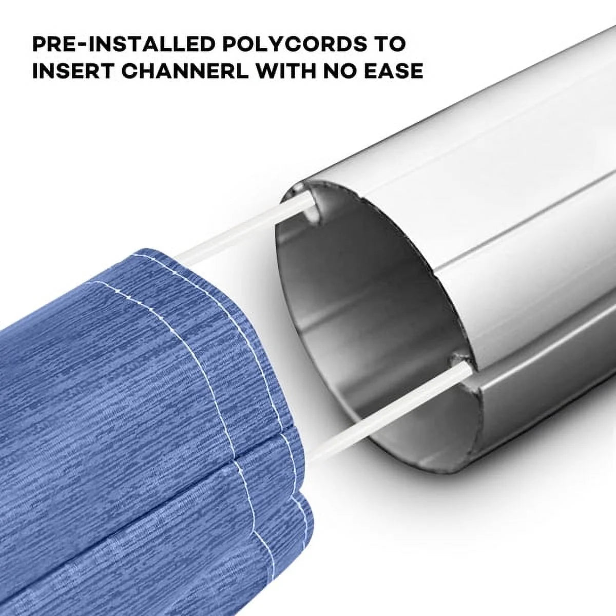 Blue Heavy Duty RV Awning Fabric Replacement 17' R113