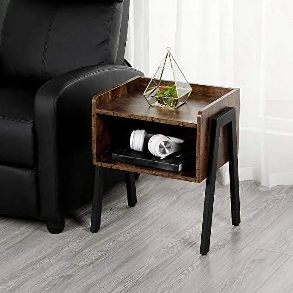 3-Piece Coffee Table & End Tables, Rustic Brown Wood R347333