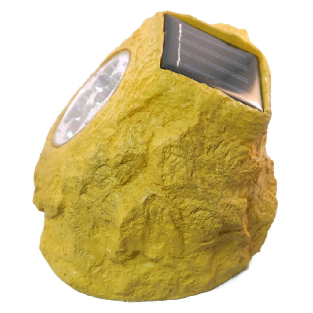 Solar Power Sandstone Rock Spot Lights Set of 4 I1011