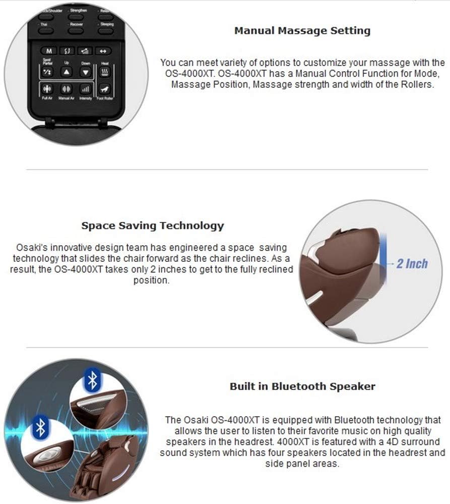 Brown Full Body L-Track Massage Chair with 2 Step Zero Gravity L79805
