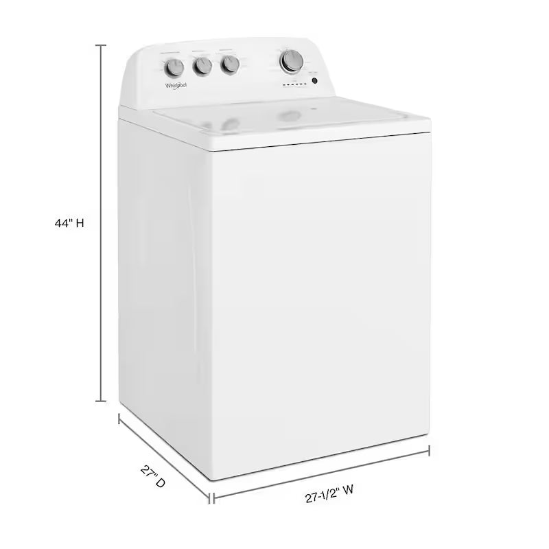 White Top Load Washing Machine with Soaking Cycles O156136
