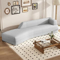 Grey Curved Chaise Lounge Sofa P20403