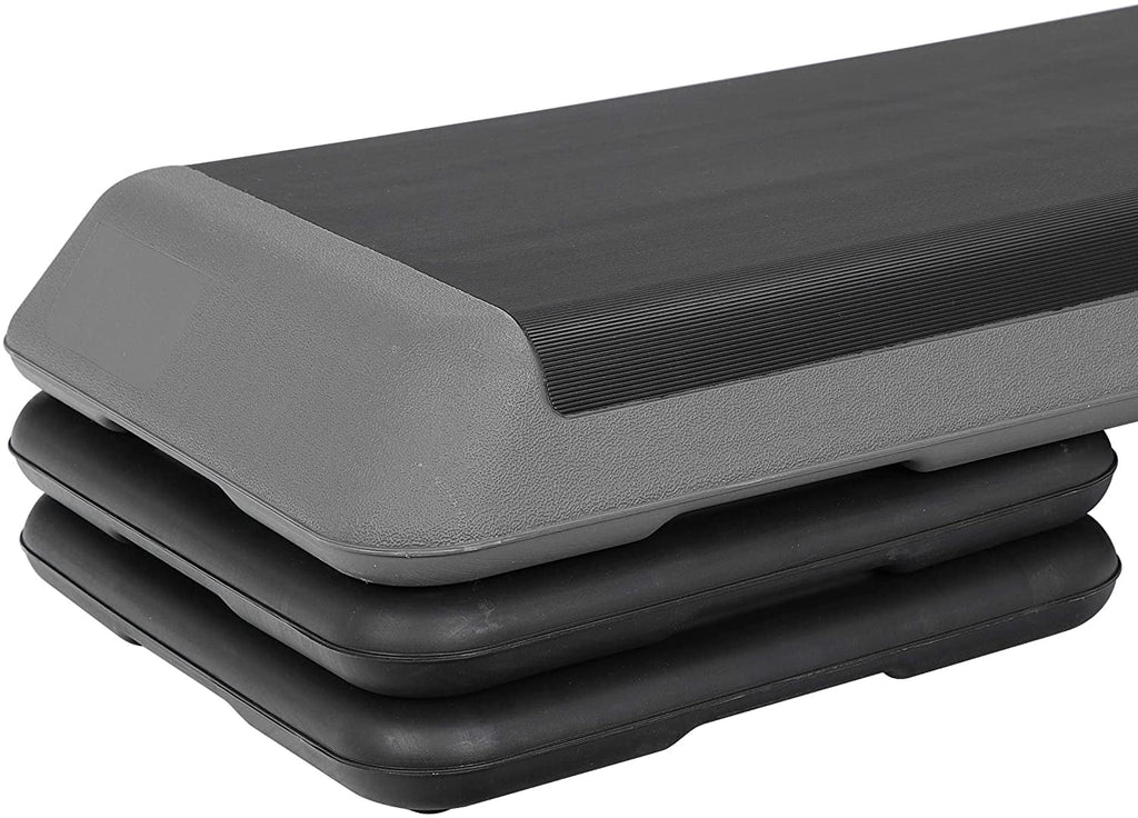 Aerobic Exercise Stepper Platform with Adjustable Risers 4"-6"-8", MAX 550lb I757898