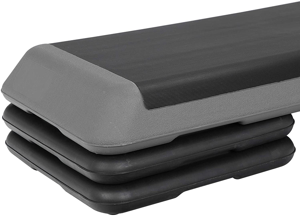 Aerobic Exercise Stepper Platform with Adjustable Risers 4"-6"-8", MAX 550lb I757898