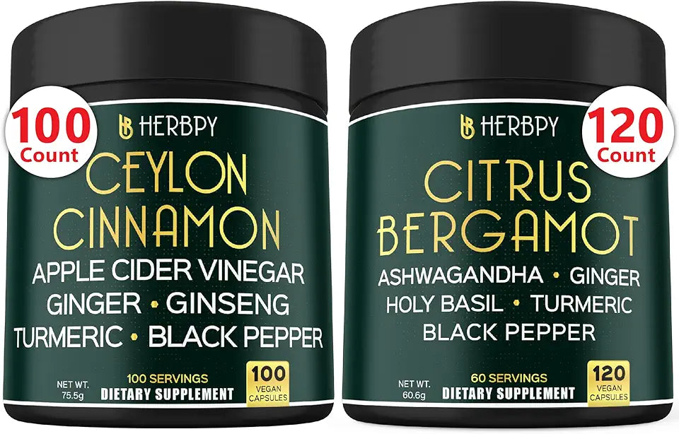 Ceylon Cinnamon and Citrus Bergamot Supplements Y683