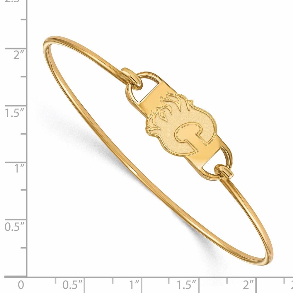 14K Yellow Gold Plated Wire Bangle A157
