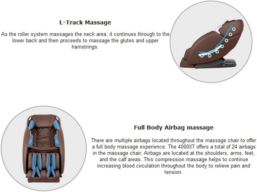 Brown Full Body L-Track Massage Chair with 2 Step Zero Gravity L79805