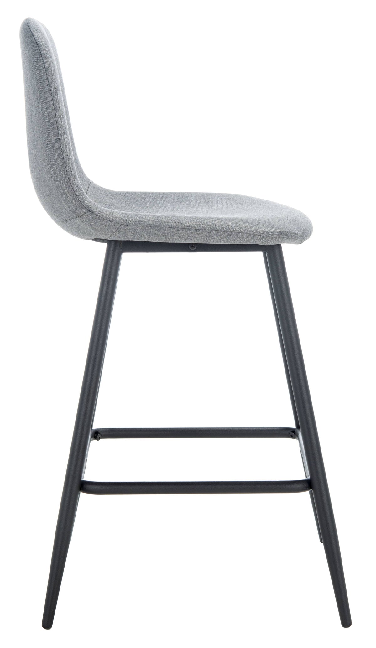Dark Grey & Natural Counter Stool H989