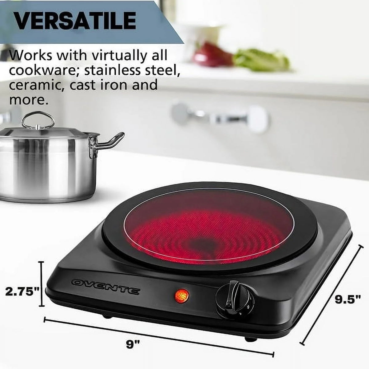 Black Single Infrared Burner H478915