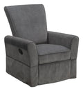 Manual Recliner Glider in Storm Grey R71549