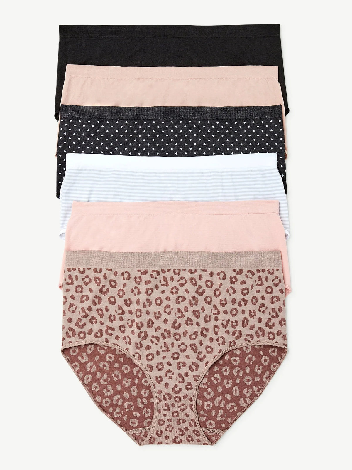 Seamless Brief Panties 6-Pack G8839