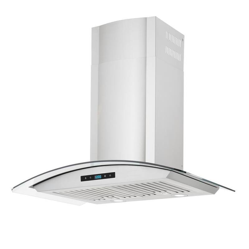 30 in. 500CFM Convertible Wall Mount Range Hood in Stainless Steel I6744