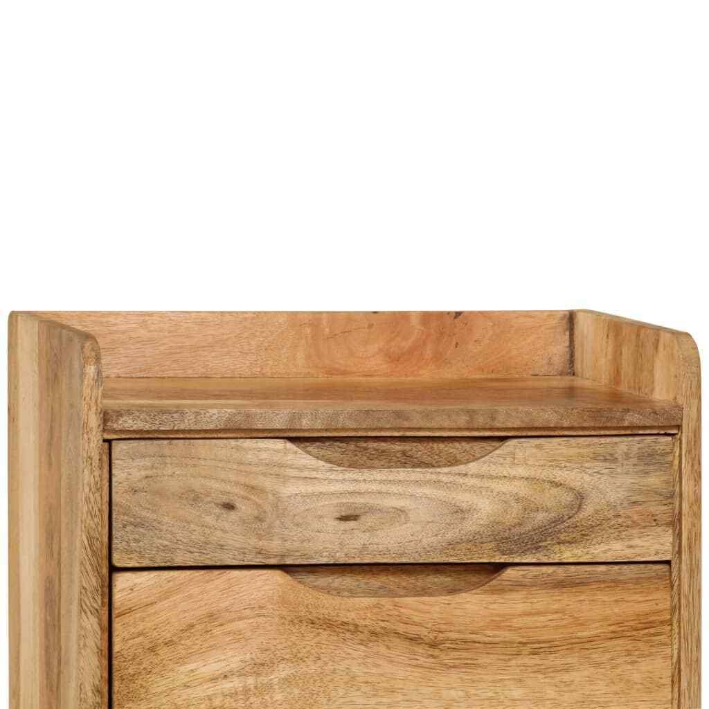 Solid Mango Wood Bedside Cabinet H2440