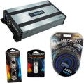 Car Stereo Class D Mono Subwoofer Amplifier Bundle with Amp Kit F432360