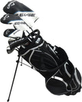 Complete Golf Set Driver Wood Hybrid Irons Putter Right Handed Regular Flex Black White Blue U78725