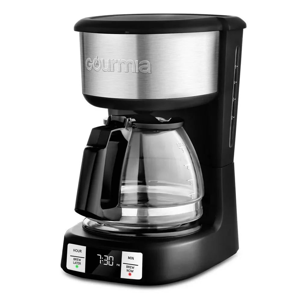 5 Cup Programmable Drip Coffee Maker Black R158