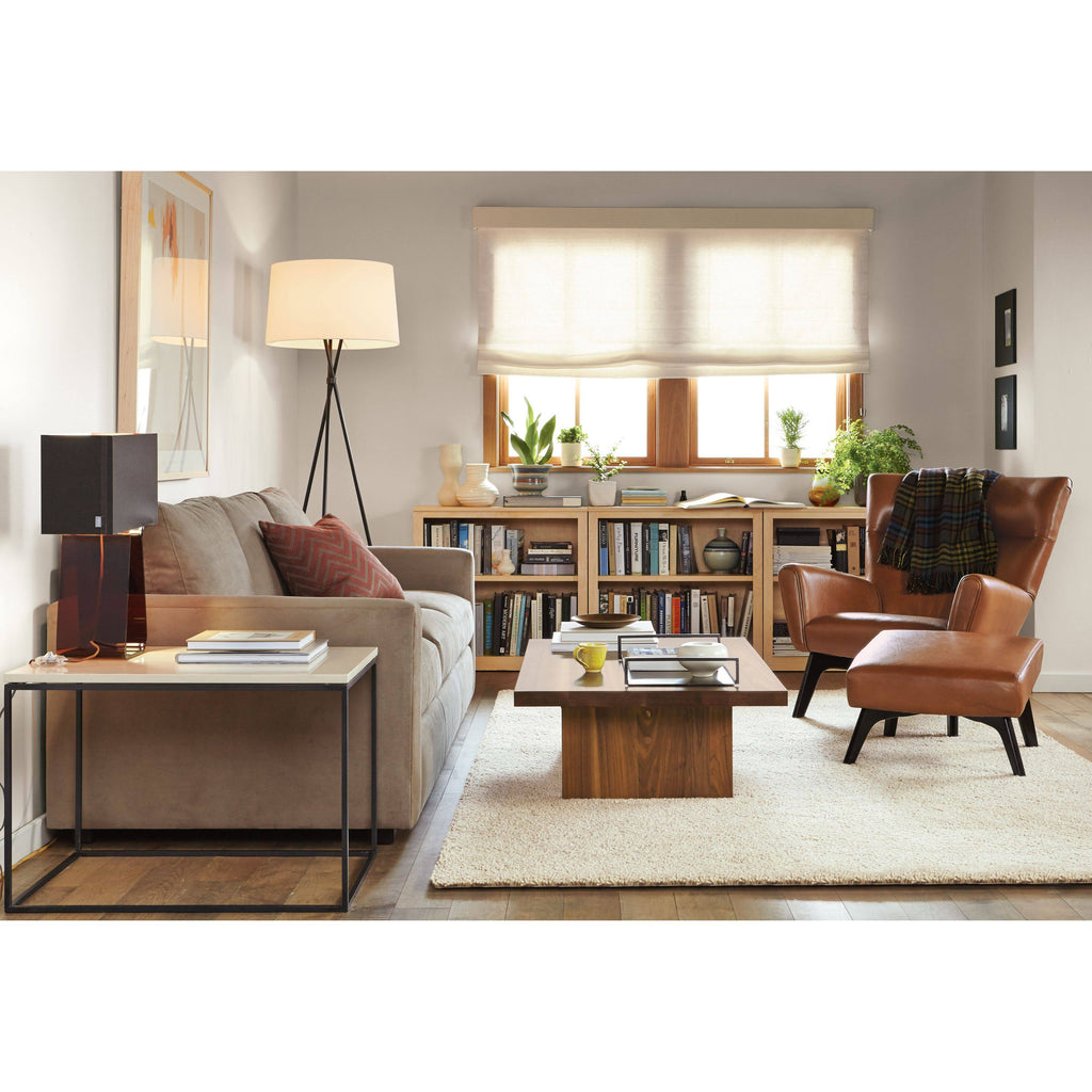 White Venatino Marble Top End Table G851960