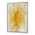 Glam Yellow Explosion Blocks Framed Canvas Y64718