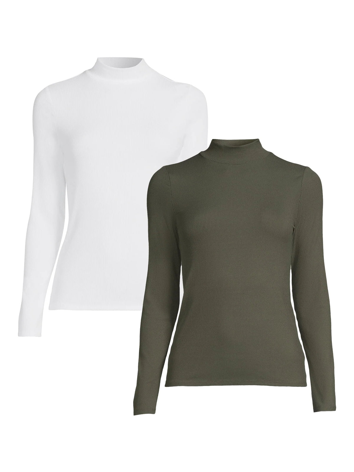Mock Neck Long Sleeves Top 2-Pack N20585