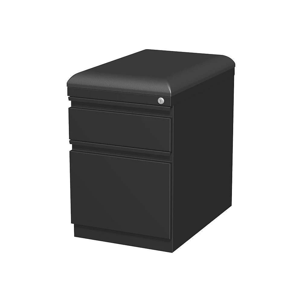 Black 2-Drawer Vertical File Cabinet Locking Letter/Legal S43627