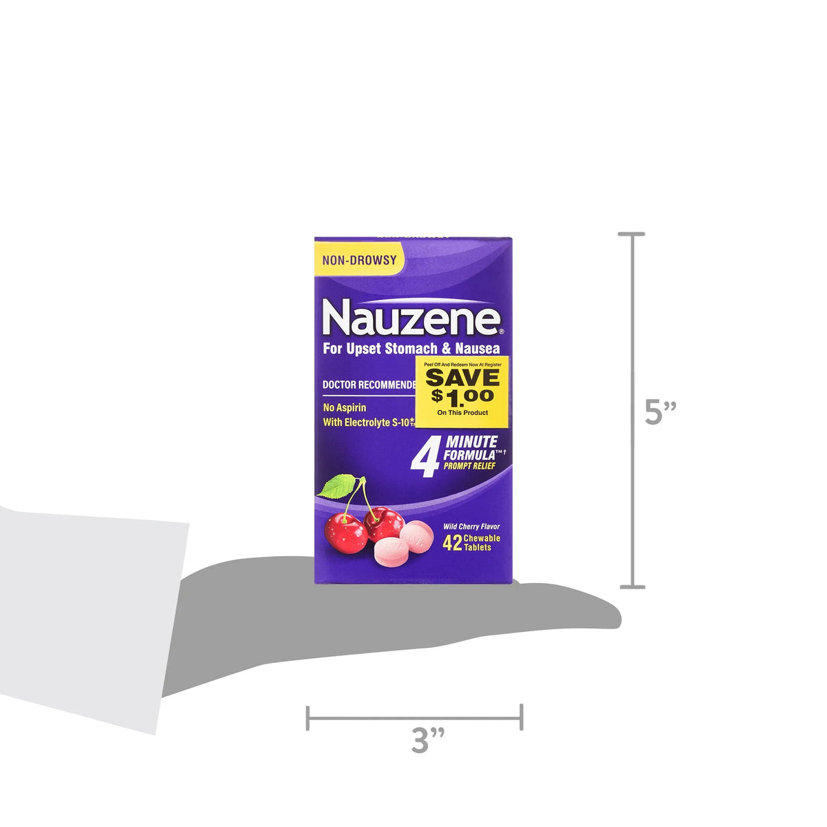 Wild Cherry Chewable Tablets 42 Ct Z7396