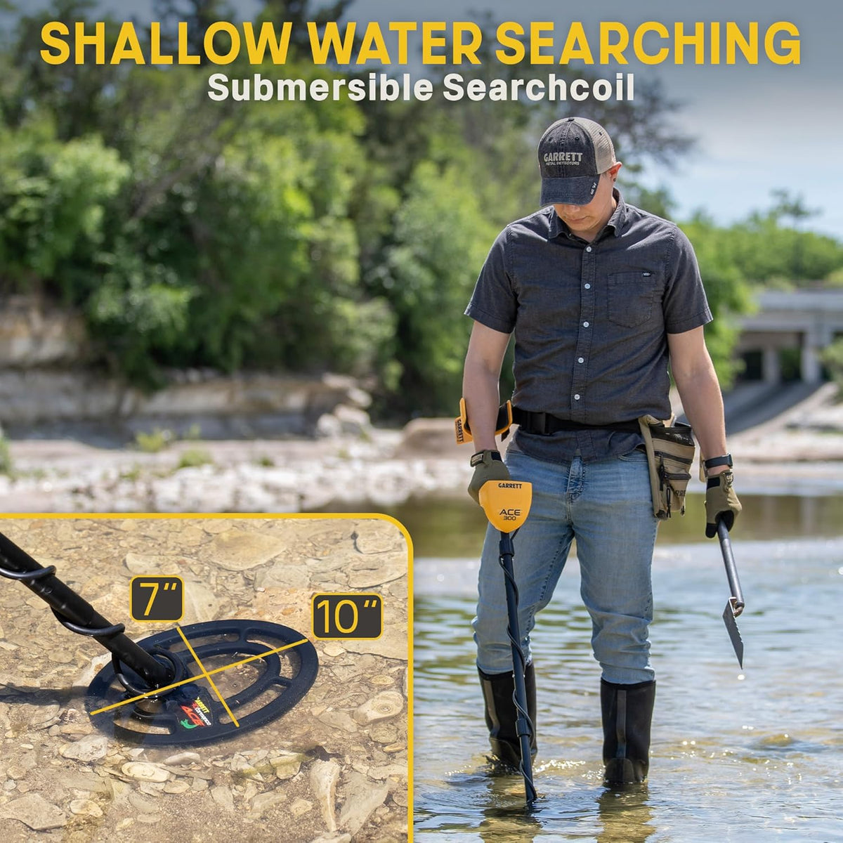Metal Detector with Waterproof Coil O2878