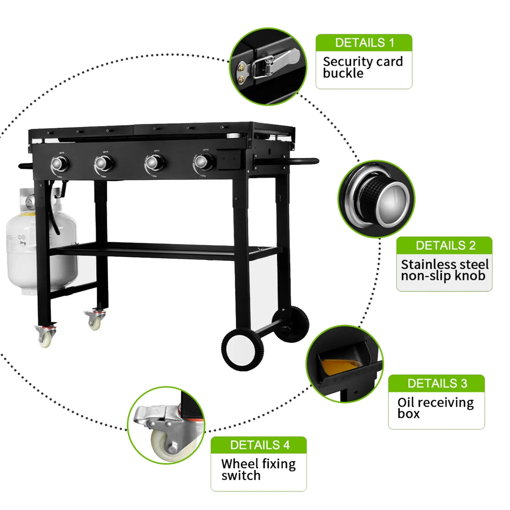 4 Burner Propane Gas BBQ Grill F26583